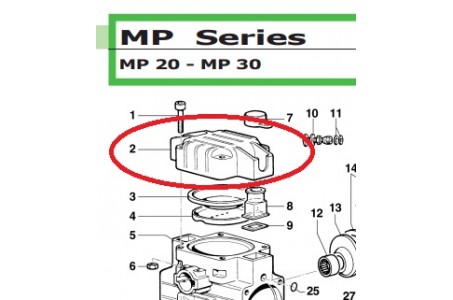 Крышка насоса MP20