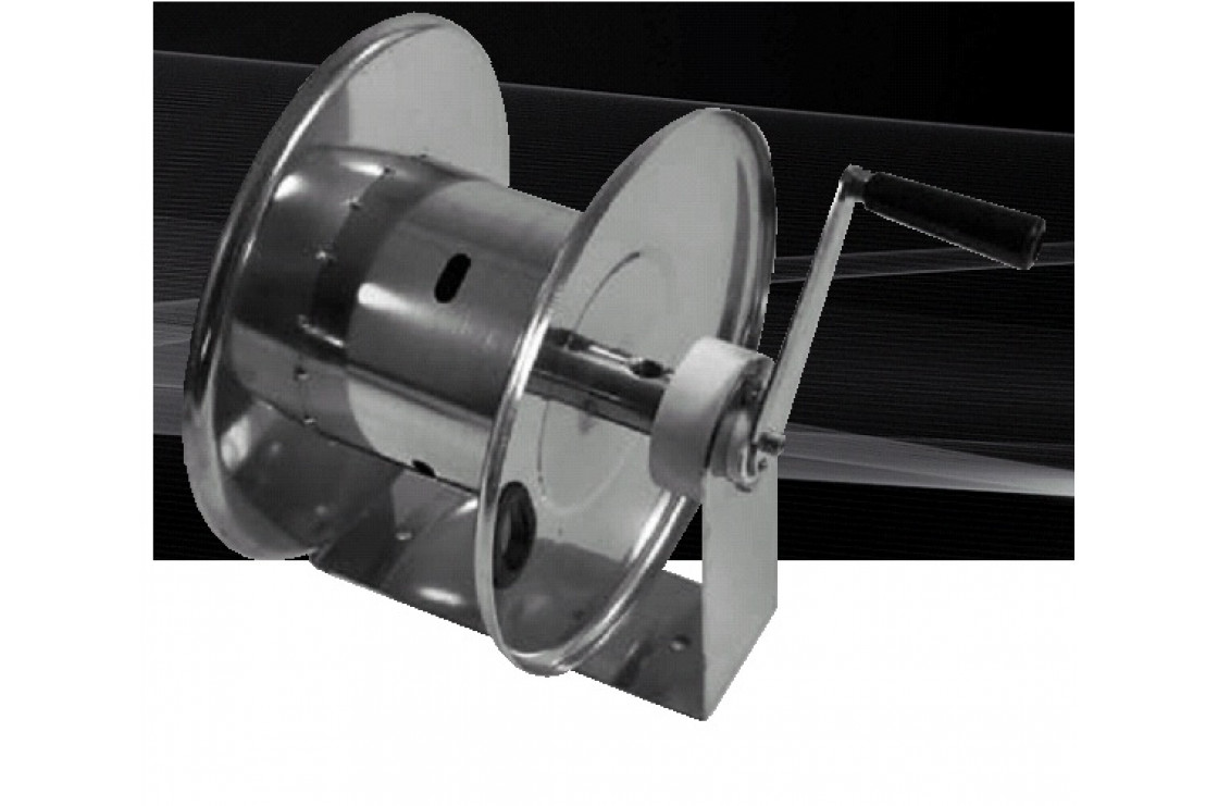 Барабан ручной усиленный для рукава 20м. 1/2 (нерж.) 1/2ш.1/2ш. 200 бар