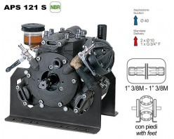 Насос мембранный Comet® серия APS 121 S (усиленное крепление) (115 л/мин; 50 бар); вал ВОМ 13/8