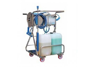 Моб. установка  с пеногенер. системой Foam & Wash, 10-100 бар, с подачей воздуха, на 2 ср-ва