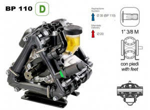 Насос мембранный Comet® серия ВP110 D (110 л/мин; 20 бар); гидрокомпенсатор; вал ВОМ 13/8