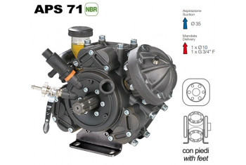 Насос мембранный Comet® серия APS 71 (67,2 л/мин; 50 бар); элемент соединительный под 6 болтов