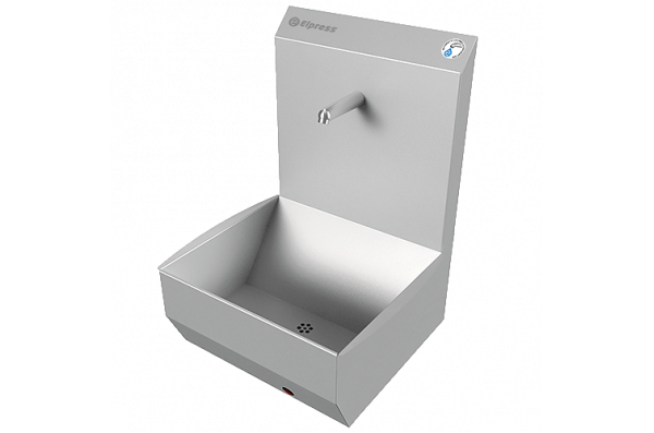 Раковина EWG-1K Deluxe настенная однопостовая с механическим включением, нерж. сталь