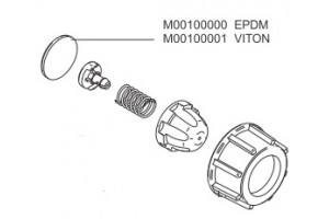 Мембрана обратного клапана форсункодержателя  VITON