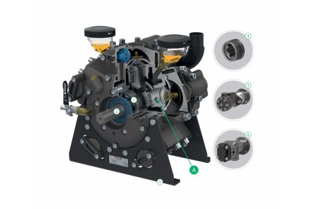 Насос мембранный Comet® серия APS 31 (25 л/мин; 40 бар); элемент соединительный под 6 болтов