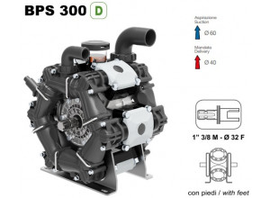 Насос мембранный Comet® серия ВPS300 (295 л/мин; 20 бар); ВОМ 13/8 - вал d32 внутрен./шпонка