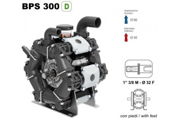 Насос мембранный Comet® серия ВPS300 (295 л/мин; 20 бар); ВОМ 13/8 - вал d32 внутрен./шпонка