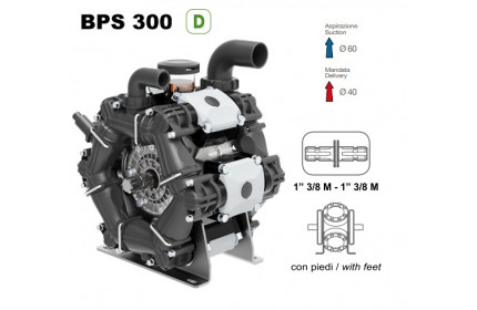 Насос мембранный Comet® серия ВPS300 D (295 л/мин; 20 бар); вал ВОМ 13/8