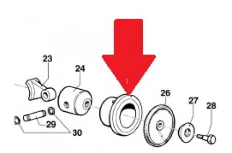 Цилиндр поршня 45X14,3 насоса BP20/MP20