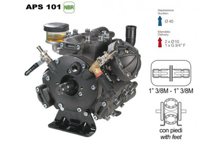 Насос мембранный Comet® серия APS 101 (94 л/мин; 50 бар); вал ВОМ 13/8