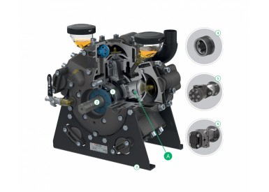 Насос мембранный Comet® серия APS 101 (94 л/мин; 50 бар); вал ВОМ 13/8