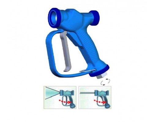 Размывочный пистолет RB 35. 50 л/мин; 12 бар; 50град; вход 1/2г поворот. фитинг. Размывочный пистолет RB 35. 50 л/мин; 12 бар; 50град; вход 1/2г поворот. фитинг.