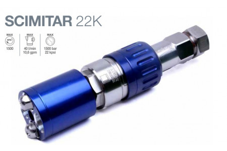Аксессуар для мойки Вращающееся форсунка SCIMITAR 22K 1500 бар (без заглушек и форсунок)