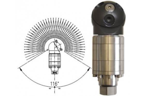 Насадка для мойки емкостей А42-R2 с гидроприводом; 50 л/мин; 160 бар; 90 град.(нерж).вход 1/2г.