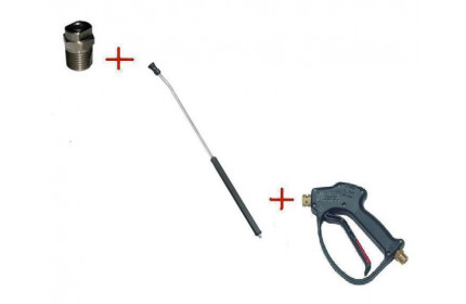 Распылительный пистолет в сборе с форсункой курок RL 26 М22х1,5ш  700 мм.(Изогнутый)