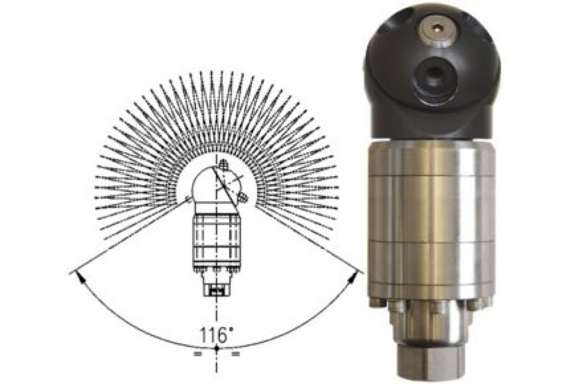 Насадка для мойки емкостей А42-R2 с гидроприводом;20 л/мин; 160 бар; 90 град.(нерж).вход 1/2г.
