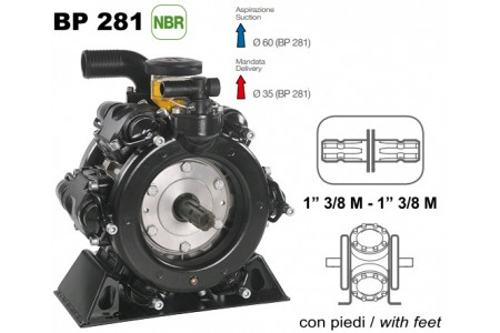 Насос Насос мембранный Comet® серия ВP281 (248л/мин; 20 бар); вал ВОМ 13/8