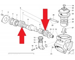 Кольцо 68х55х6 насоса BP105 - BP125 (1х2)