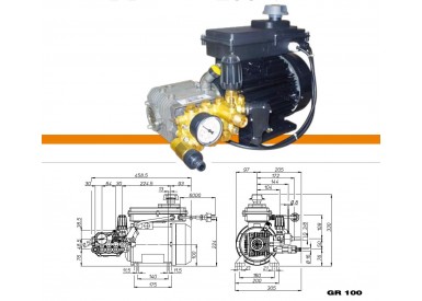 Насос плунжерный MTP LW-K 13/170 TSR с эл. двигателем 4,1 Квт  380 В