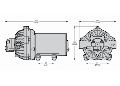 Насос мембранно-поршневой Comet® серия EVERFLO EF 3000 (11,4 л/мин; 4,8 бар) 12V
