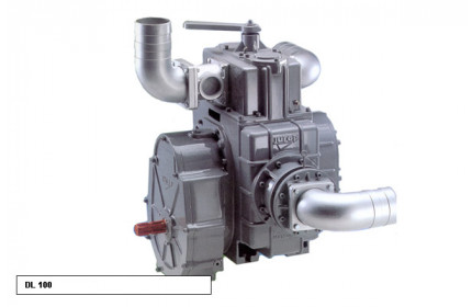Насос вакуумный JUROP DL 120, 1000 об/мин, правое вращение, ручной клапан, гладкий вал