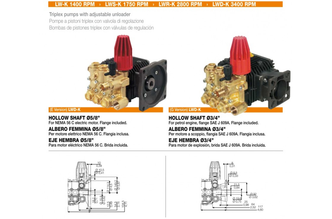 LWR-K 4022 S (14.3/152) 2800 об/мин вал 24мм