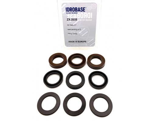 DPF-18 KIT 4 для DANAU DBD, DBF, DBQ Комплект водяных уплотнений, Ø18 мм, ZX.2035, Италия IDROBASE