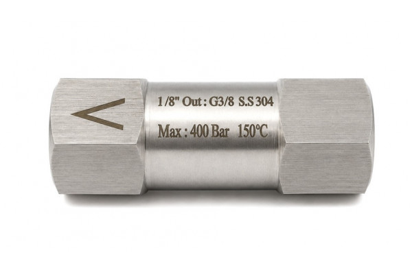 BF-9209 Обратный клапан 400 бар, 3/8"F - 3/8"F