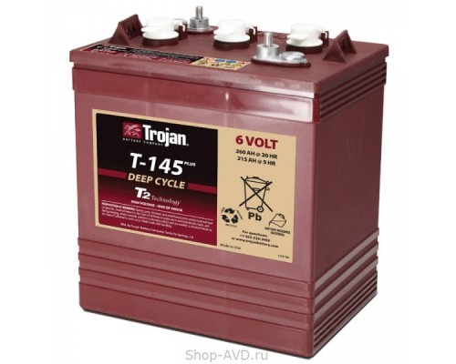 Trojan T145+ Аккумулятор с жидким электролитом 6В 215Ач