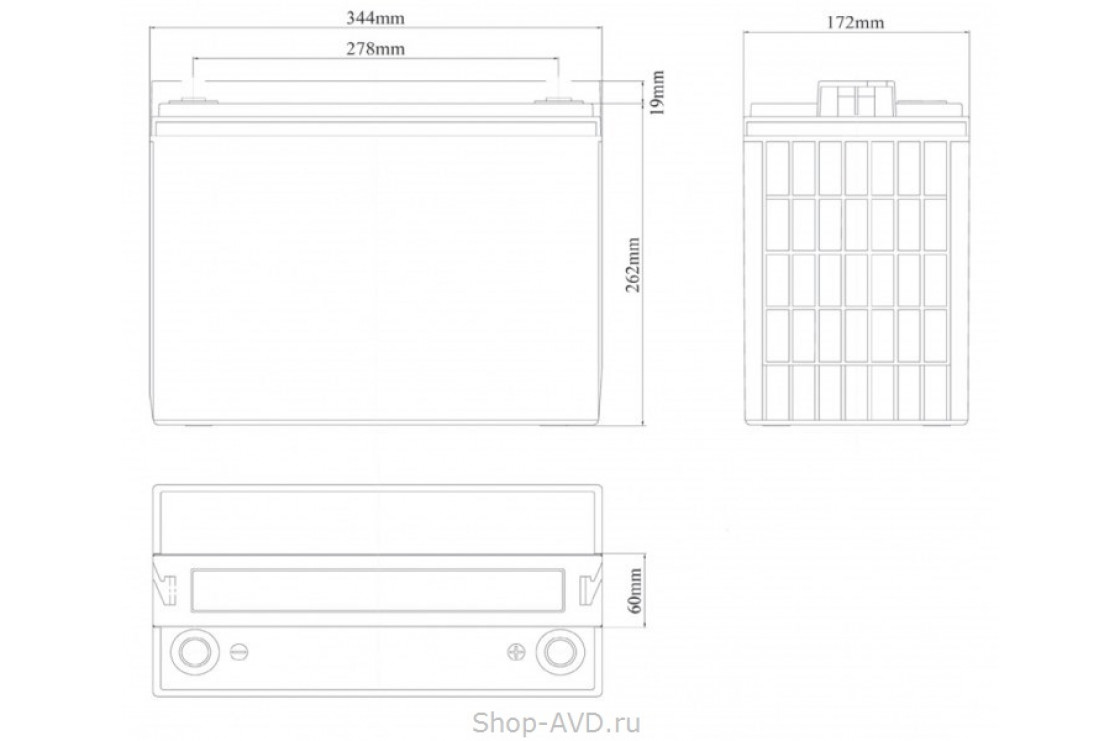 Zenith ZL1201105 Необслуживаемый аккумулятор