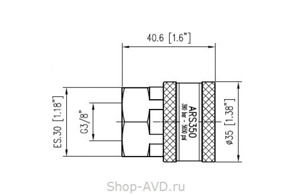 PA ARS350 Быстроразъемное соединение (муфта)