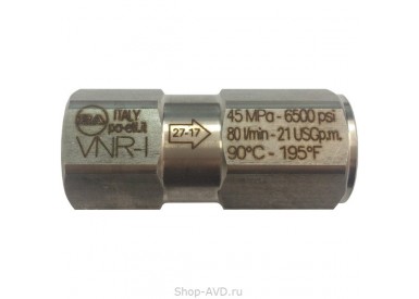PA VRN-I Обратный клапан G1/2 F 450 бар 80 л/мин