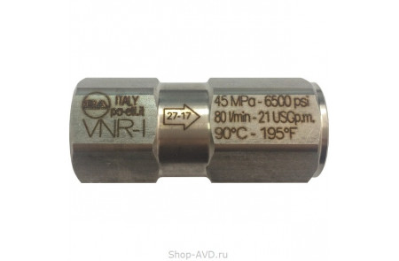 PA VRN-I Обратный клапан G1/2 F 450 бар 80 л/мин