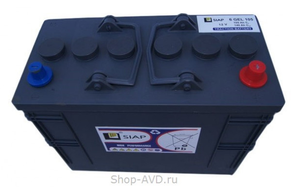 SIAP Тяговая аккумуляторная батарея 6 GEL 105