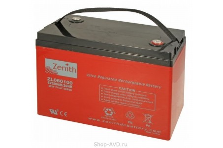 Zenith ZL060100 Необслуживаемый аккумулятор