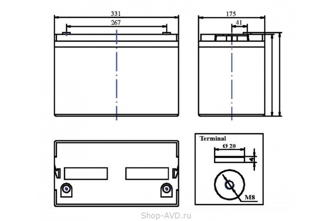Zenith ZL120190 Необслуживаемый аккумулятор