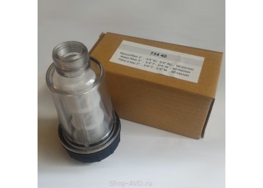 Фильтр тонкой очистки для АВД, 60 micron, 10bar, 50 l/min, 3/4внут-3/4внеш. 150 шт. в упаковке