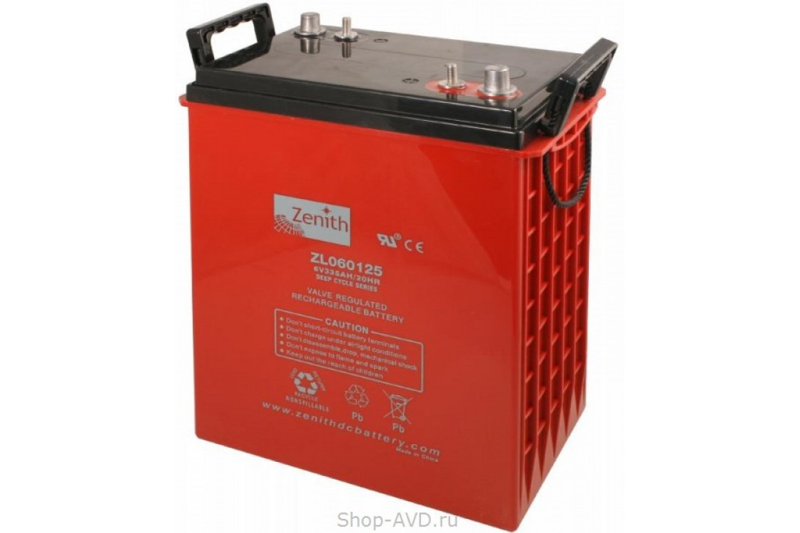 Zenith ZL060125 Необслуживаемый аккумулятор