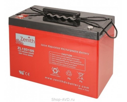 Zenith ZL120185 Необслуживаемый аккумулятор