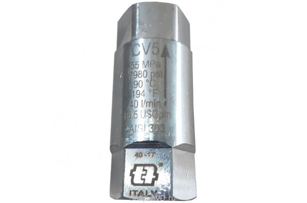 Mecline CV5 Обратный клапан G3/8F 550 бар 40 л/мин