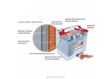 U.S. Battery Аккумулятор с жидким электролитом US 27 DC XC