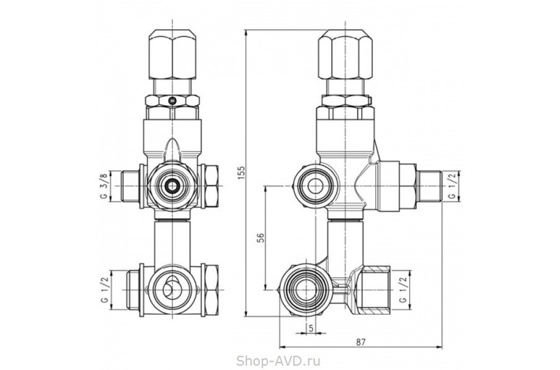 Hawk VBT Регулятор давления 210 бар (серия NHD)