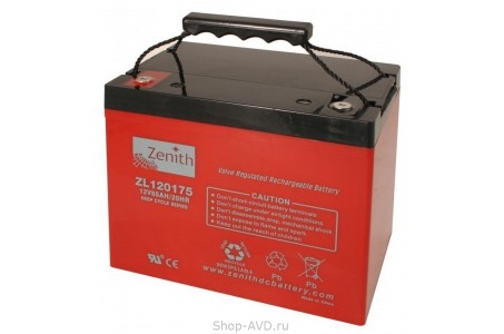 Zenith ZL120175 Необслуживаемый аккумулятор