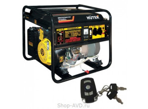 Huter DY6500LX Портативный бензиновый генератор с дистанционным запуском