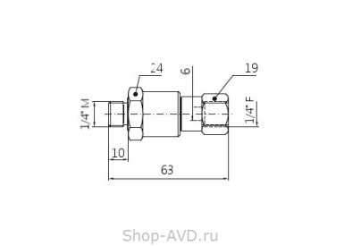 Mosmatic Поворотное соединение DGV-06