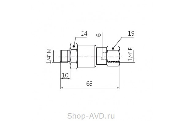 Mosmatic Поворотное соединение DGV-06