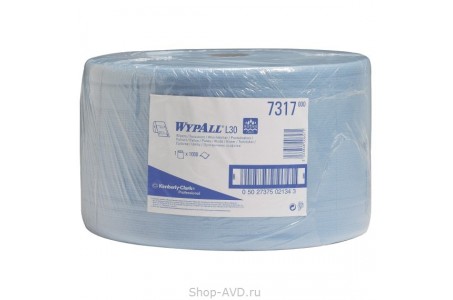 Kimberly-Clark WypAll 7317 Протирочные салфетки двухслойные 23.5х38 см (1000 шт)