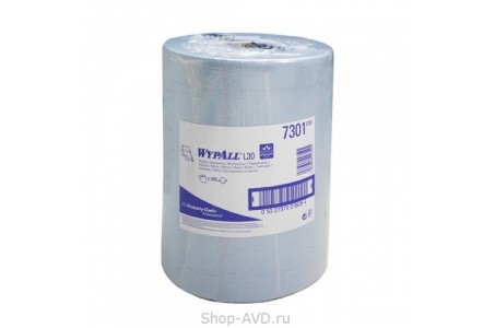 Kimberly-Clark WypAll 7301 Протирочные салфетки двухслойные 38х33 см (500 шт)
