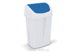 Euromop Пластиковая корзина для мусора с плавающей крышкой LEONARDO 15 л