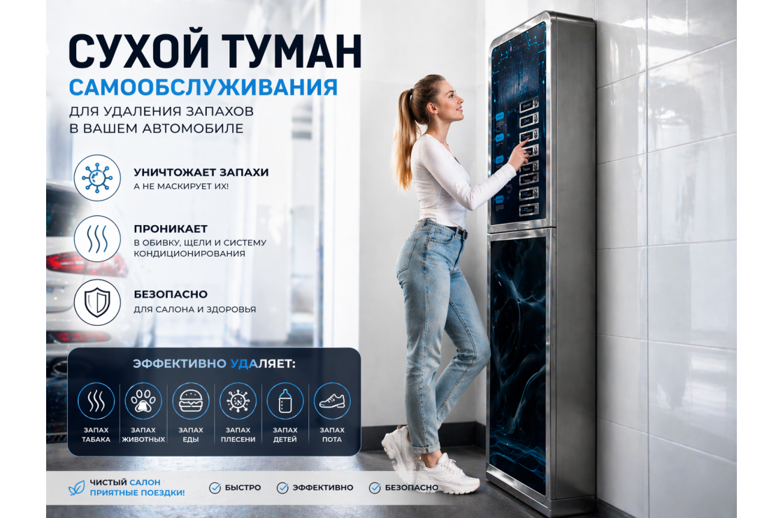 Сухой туман самообслуживания для Автомойки